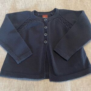 Tea collection Ayelen cardigan 18-24 mo. Heritage blue 100% combed cotton